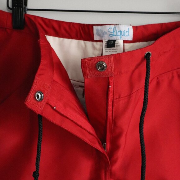 Liquid Boys Sz 10 Red Kids Swim Casual Drawstring Pocket Summer Shorts - Picture 4 of 11